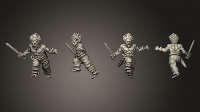 Military figurines (WAR CHARIOT WARRIOR A, STKW_14596) 3D models for cnc