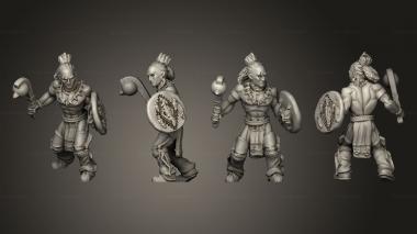 Military figurines War Club 2 3d model