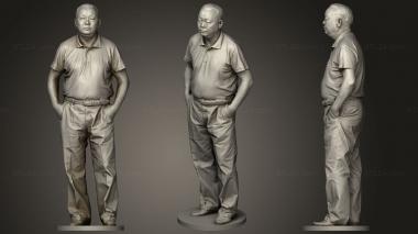 Military figurines Man standing 3d model
