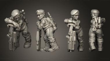 Military figurines War F Dwarf 3d model