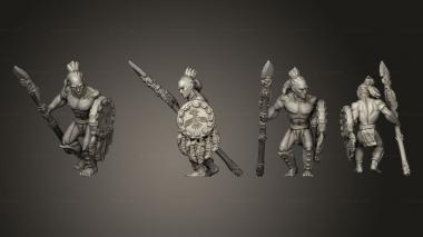 Military figurines War Spear 1 3d model