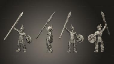 Military figurines War Spear 2 3d model