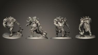 Military figurines War Troll 3d model