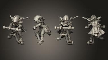 Military figurines War Wagon Gobo Side 3d model