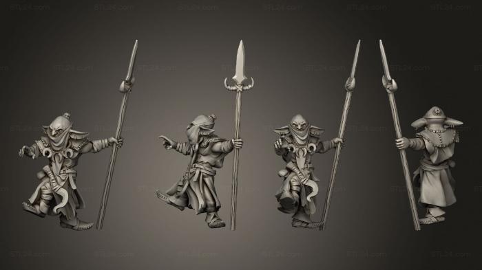 Military figurines (War Wagon Gobo with Spear, STKW_14613) 3D models for cnc