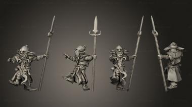 Military figurines War Wagon Gobo with Spear 3d model