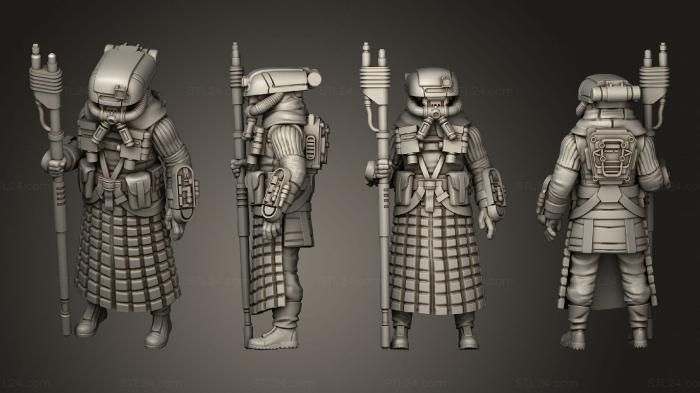 Military figurines (warden 1, STKW_14614) 3D models for cnc