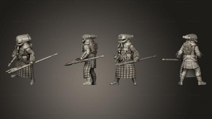 Military figurines (warden 3, STKW_14616) 3D models for cnc