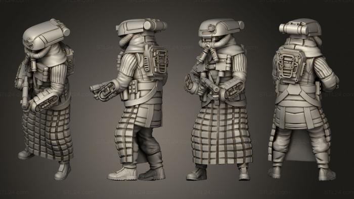 Military figurines (warden 5, STKW_14618) 3D models for cnc