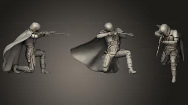 Military figurines Mandalor rifler 3d model