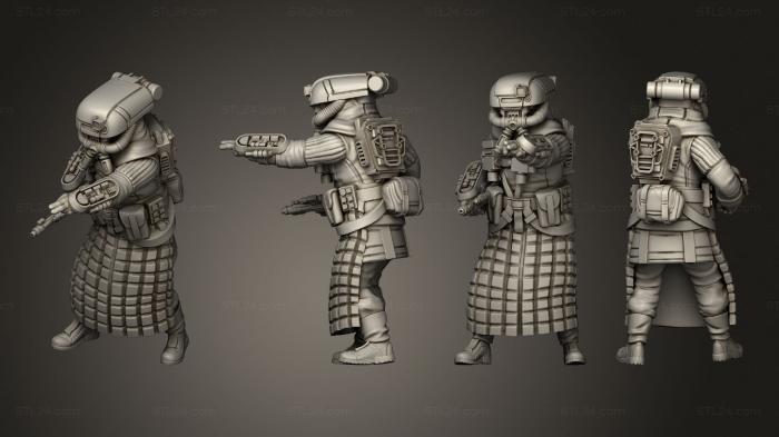 Military figurines (warden 7, STKW_14620) 3D models for cnc