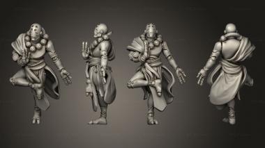 Military figurines Warforged Monk 2 3d model
