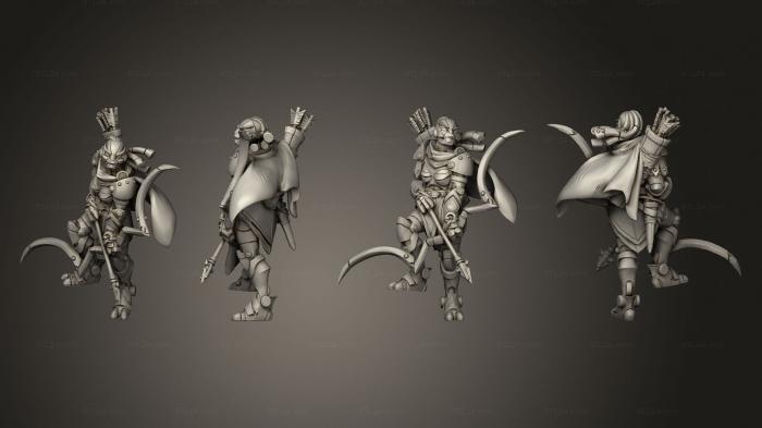 Military figurines (warforged ranger dreads, STKW_14629) 3D models for cnc