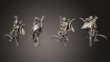 Military figurines warforged ranger dreads 3d model