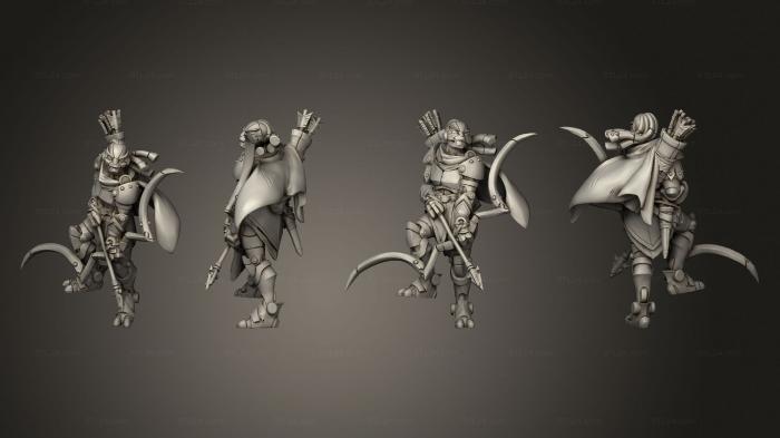 Military figurines (warforged ranger m dreads, STKW_14632) 3D models for cnc