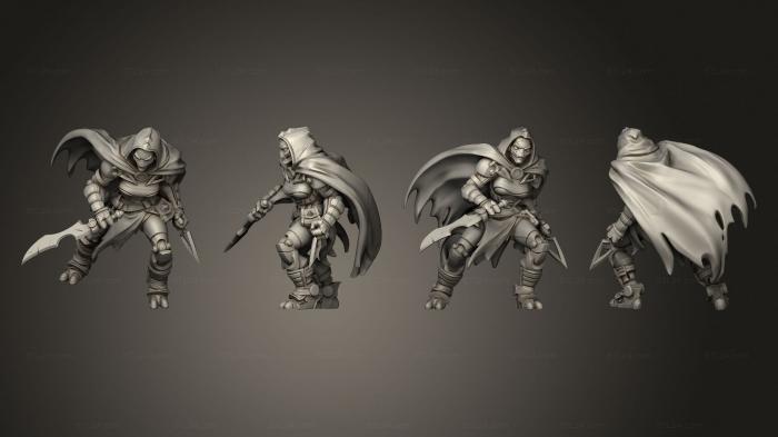 Military figurines (warforged rogue, STKW_14634) 3D models for cnc