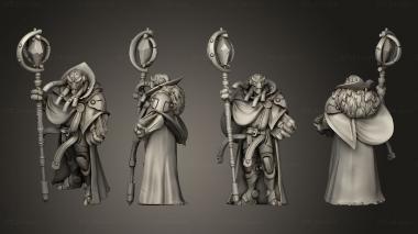 Military figurines warforged warlock dreads 3d model