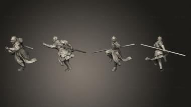 Military figurines Warlock Ravager Duelist saber 3d model