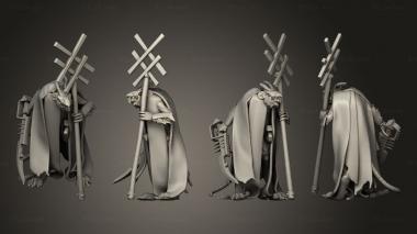 Military figurines Warlocks 23 3d model