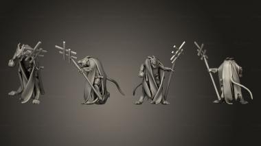 Military figurines Warlocks 2345 3d model