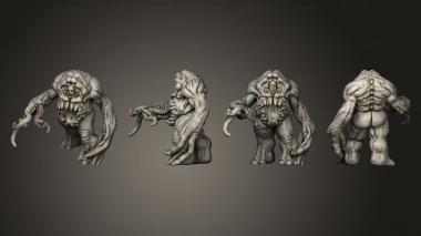 Military figurines Warp Beast 3d model