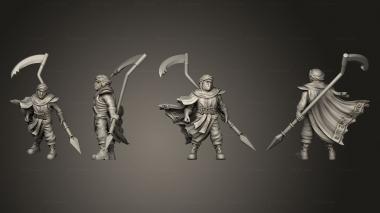 Military figurines Warrior 02 3d model