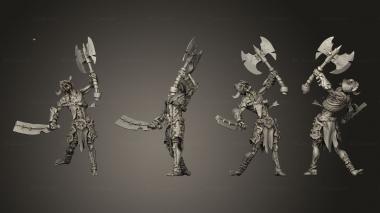 Military figurines Warrior A 001 3d model