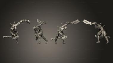 Military figurines Warrior A 002 3d model