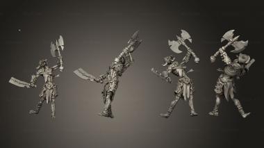 Military figurines Warrior A 3d model