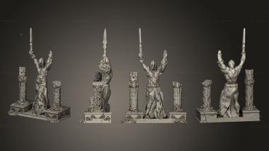 Military figurines Warrior Altar 001 3d model