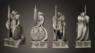 Military figurines Warrior Altar 002 3d model