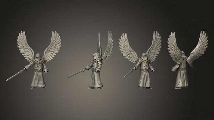 Military figurines (Warrior Angel Commanding, STKW_14677) 3D models for cnc