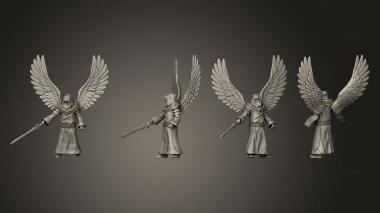 Military figurines Warrior Angel Commanding 3d model