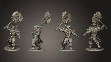 Military figurines Warrior Angry Huge 3d model