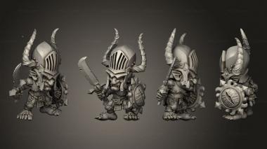Military figurines Warrior Axe 001 3d model