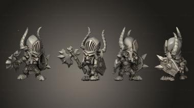 Military figurines Warrior Axe 002 3d model