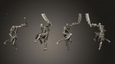 Military figurines Warrior B 3d model