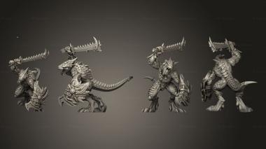 Military figurines Warrior Body 3d model
