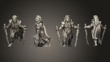 Military figurines Warrior Dual Wielder 3d model