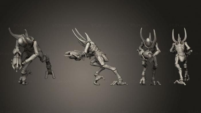 Military figurines (Warrior Infantry Kit Body, STKW_14687) 3D models for cnc