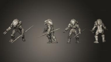 Military figurines WARRIOR SKULL HUNTER 3d model