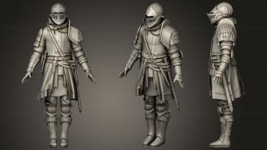 Military figurines Marmoset viewer Knight of Astoraout 3d model