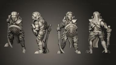 Military figurines Warrior Sword Shield 3d model