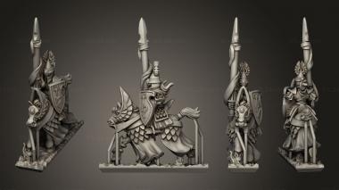 Military figurines warrior with armour 9 3d model