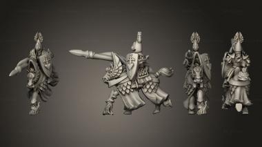 Military figurines Warrior with armour 55 3d model