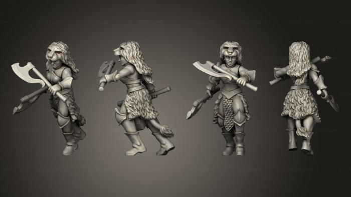 Military figurines (warrior 06, STKW_14712) 3D models for cnc