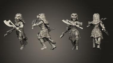 Military figurines warrior 06 3d model