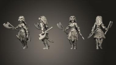 Military figurines warrior 08 3d model