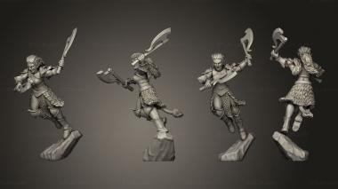 Military figurines warrior 09 3d model