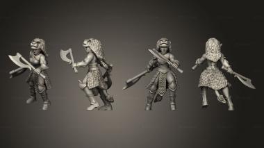 Military figurines warrior 11 3d model